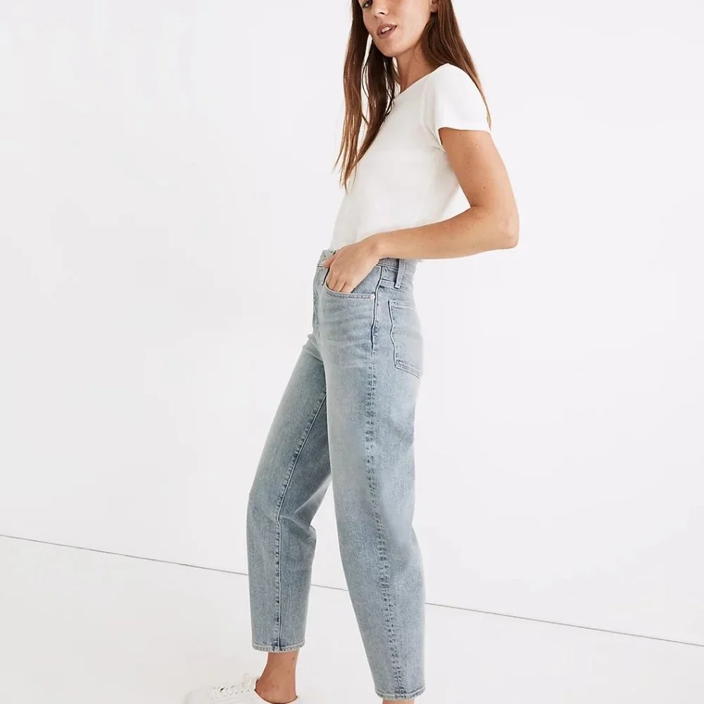NWOT Madewell Balloon Jeans Size 28 Littlefield Wash - Picture 5 of 7